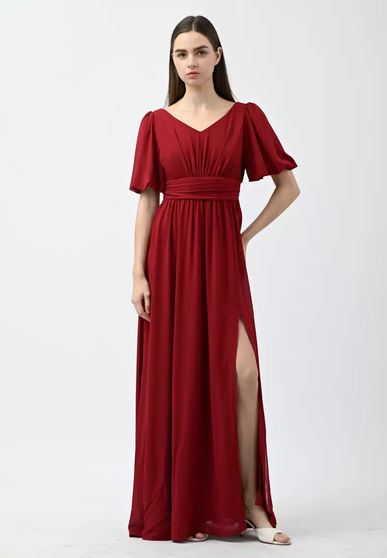 Buy Bebebutterfly Sleeve Maxi Dress Online | ZALORA Malaysia