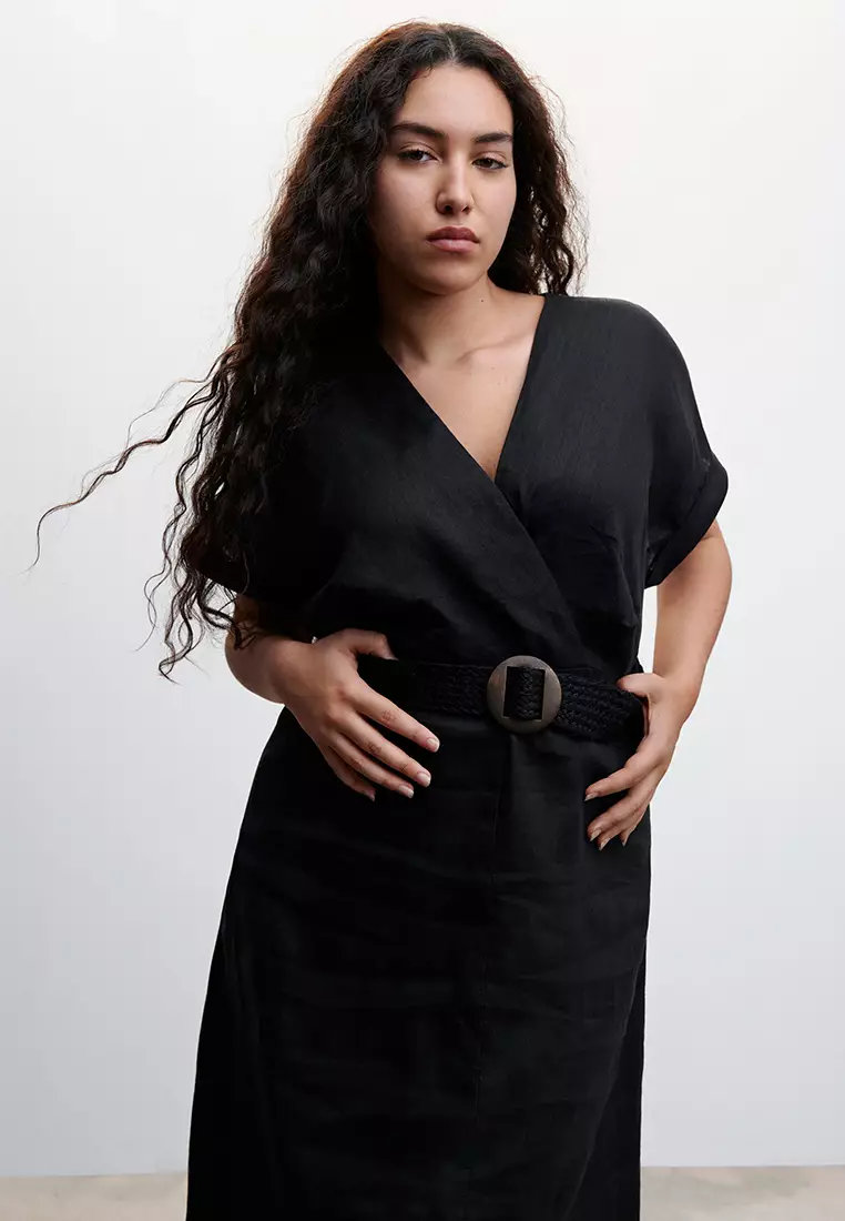 Belt Linen Dress
