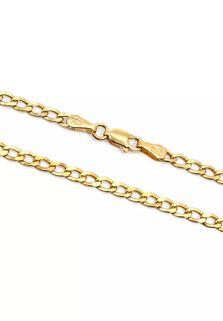 18K Italian Made Yellow Gold Necklace