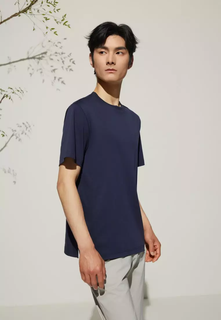 G2000 Super Soft Mercerized Pure Cotton Relax Fit Short Sleeve T-Shirt with Logo