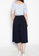 JOVET blue and navy Classic Wide Leg Culottes With 2 Pockets B08AFAA53200BEGS_3