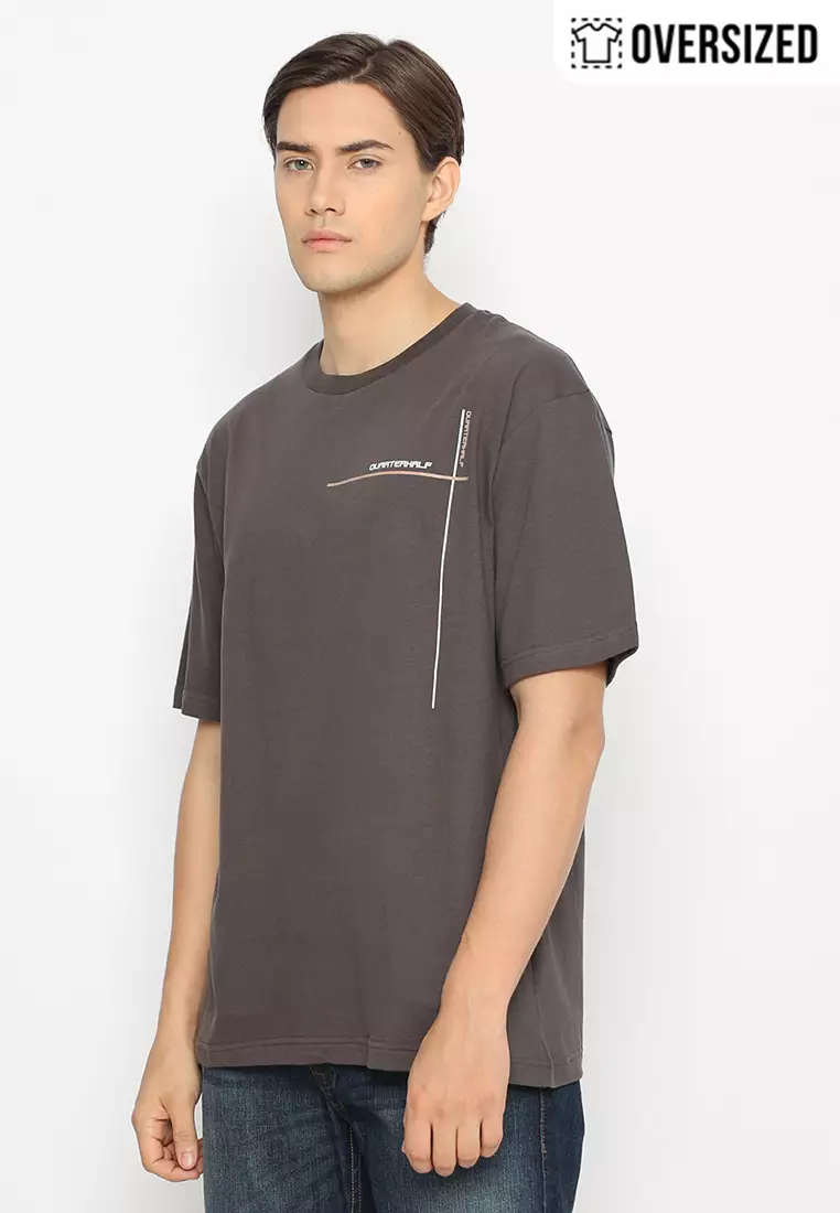 RBJ T-Shirt Cotton Oversized Pria 2079330061