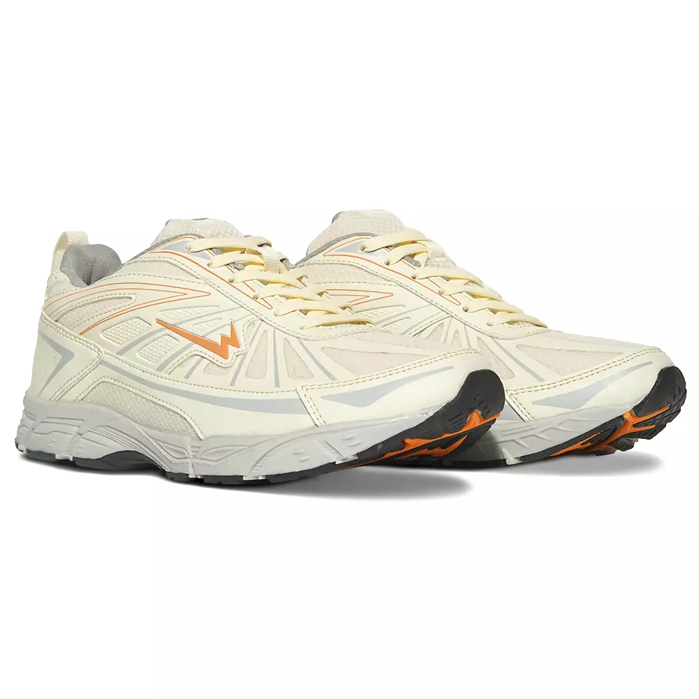 Eagle Sepatu Lari Vibe – KREM/ABU MUDA