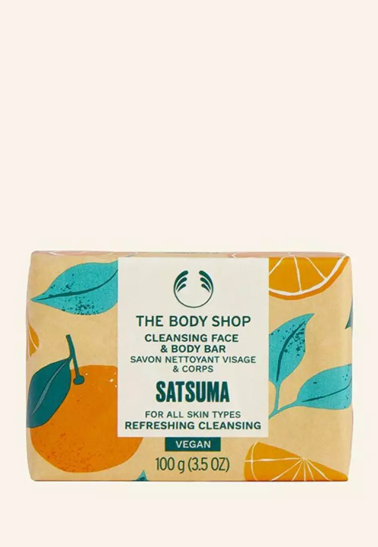 Buy THE BODY SHOP Satsuma Cleansing Face & Body Bar 100g Online