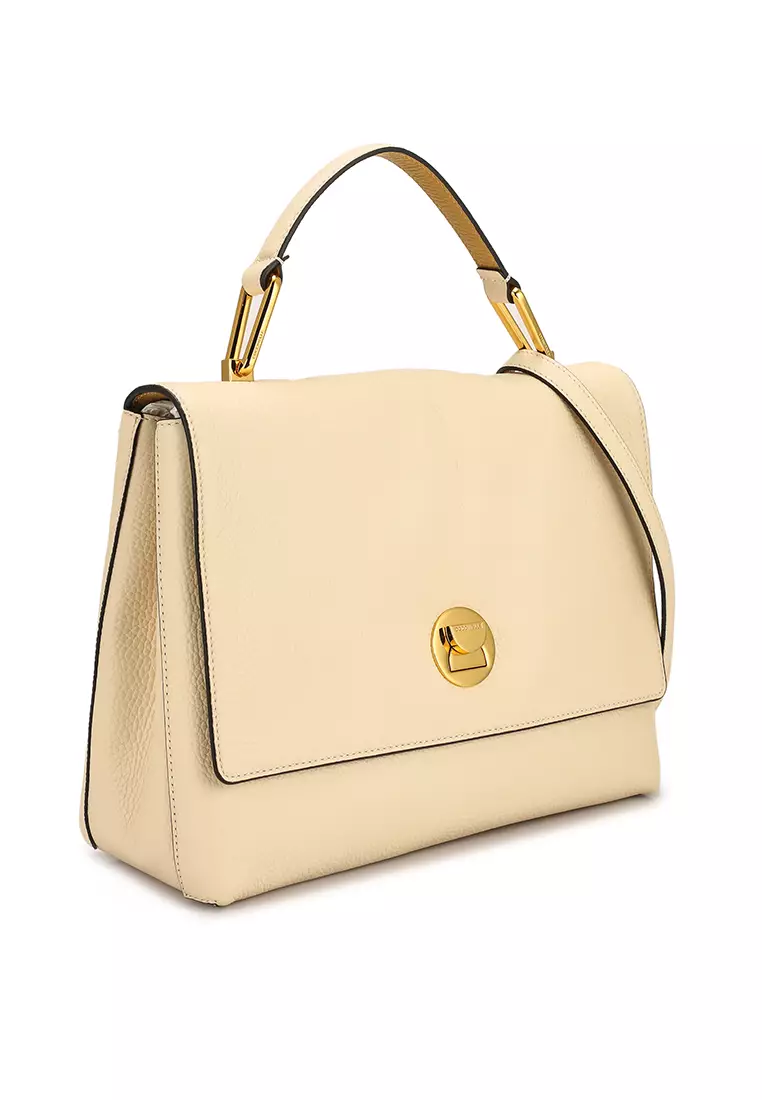 Buy Coccinelle Liya Top Handle Bag in Butter Citronel 2024 Online