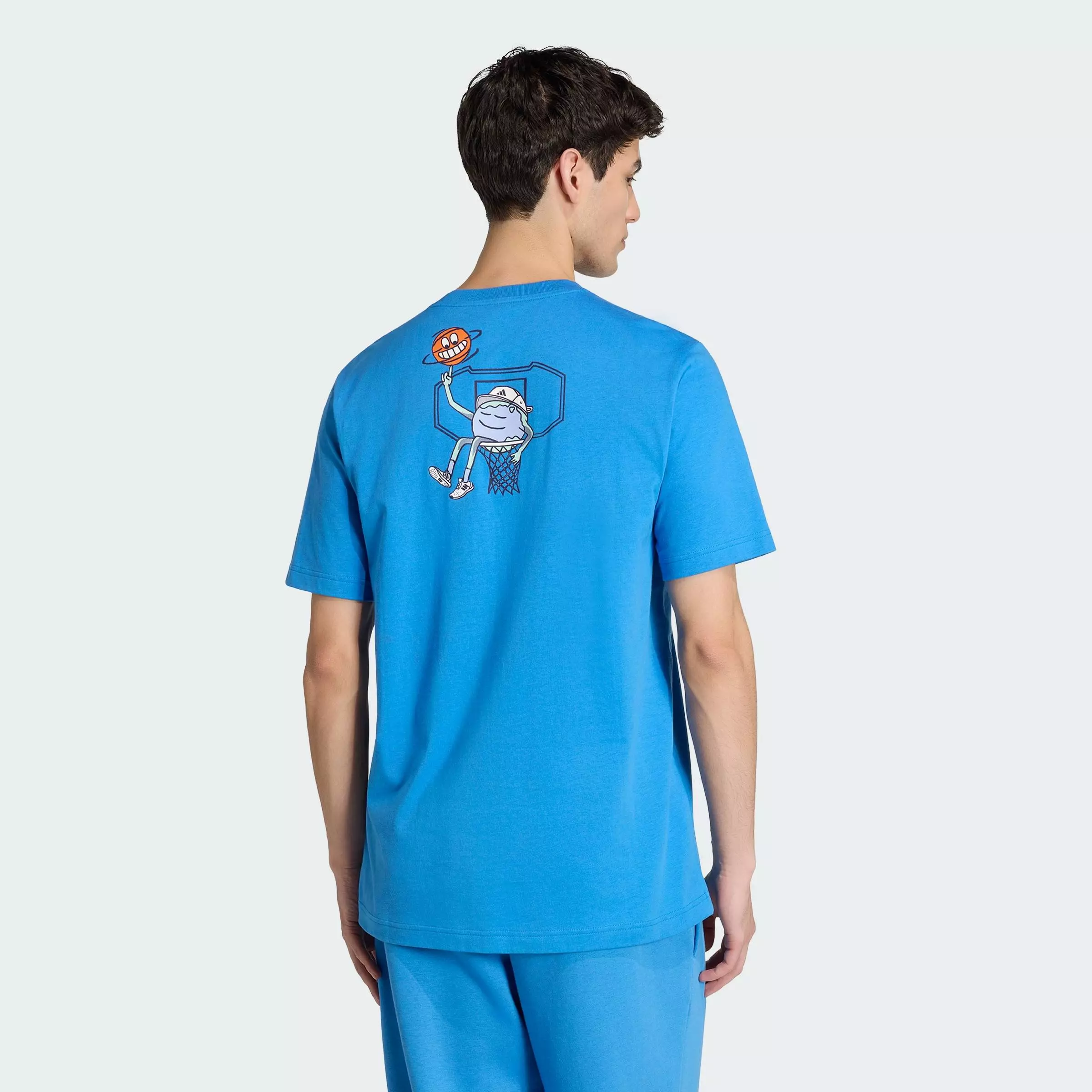 Buy ADIDAS Lifestyle EARTH DAY BASKETBALL GRAPHIC T-SHIRT Men Blue