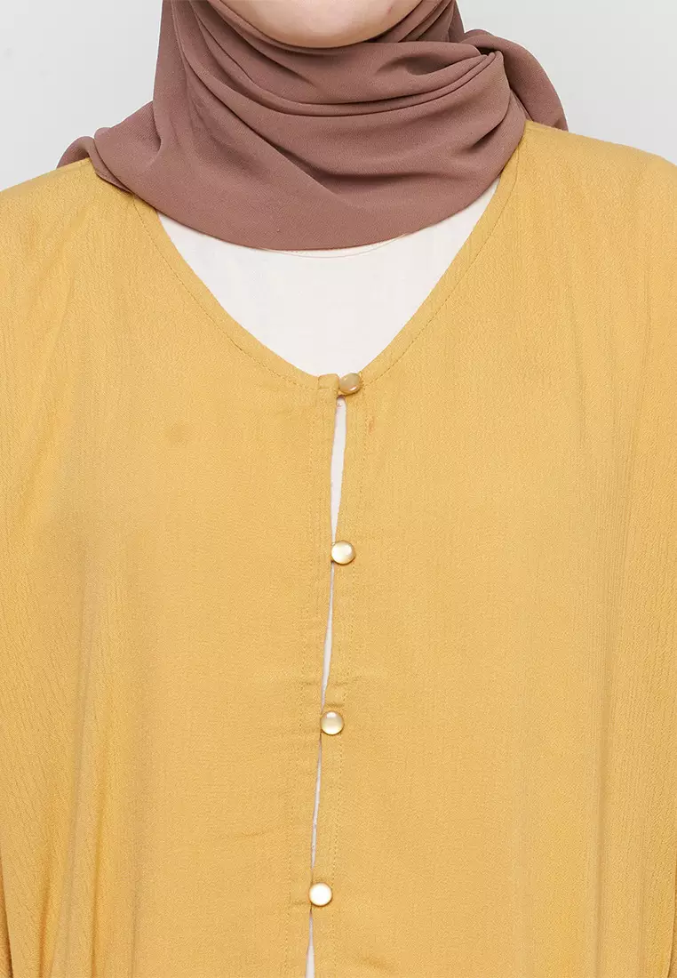 Myesha Crinkle Outher Mustard (G.5213)