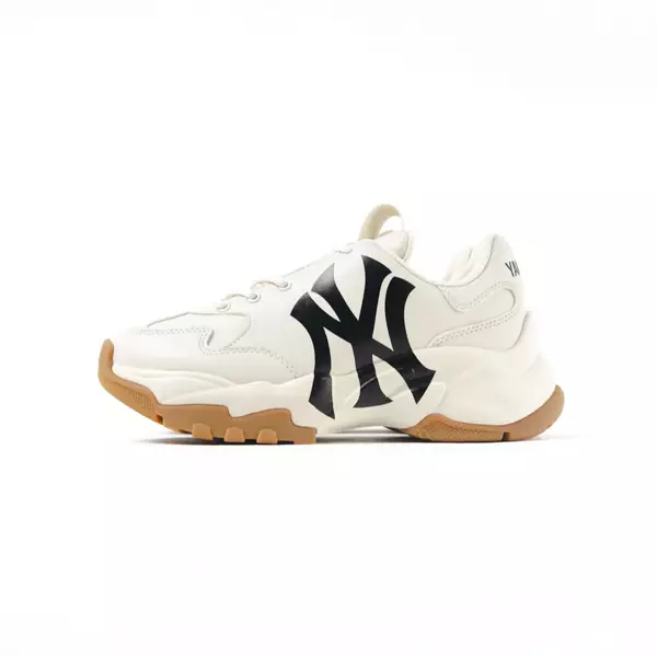 Sepatu MLB NY SIDE BLACK BROWN BEIGE RYTON HIGH SNEAKER 100% ORIGINAL