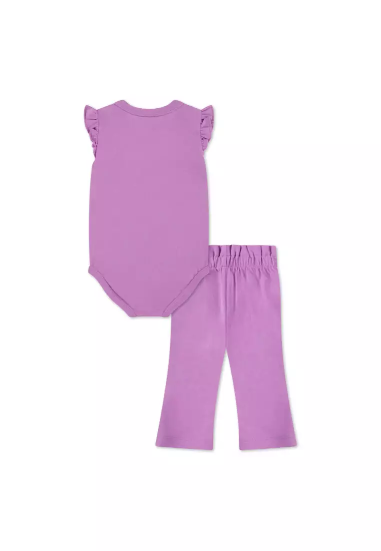 Girls 2-Piece Paperbag Waist Bodysuit & Pants Set (Newborn)