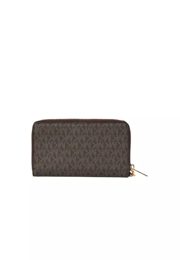 Buy MICHAEL KORS Women's Jet Set Signature Logo Smartphone Wristlet in ...
