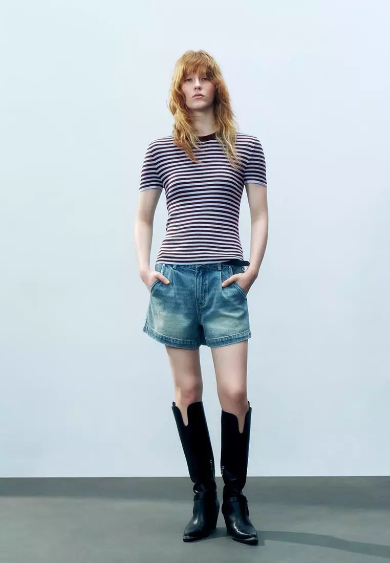Striped Knitted T-Shirts