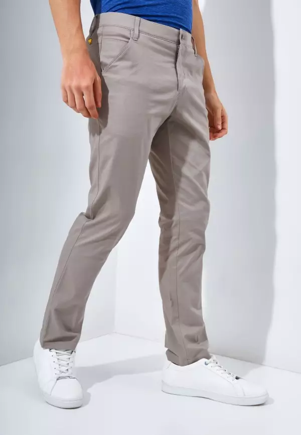 Jack Nicklaus Cougar Celana Panjang Pria Slim Fit Camel