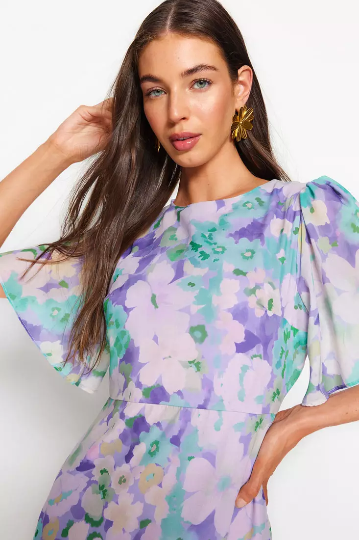 Trendyol Floral Print Woven Dress 2024 Buy Trendyol Online Zalora Hong Kong 2234