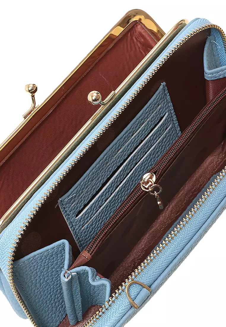 Tas Selempang Wanita Sling Bag Dompet Hp Multifungsi Many Slot Material PU Leather ORIGINAL