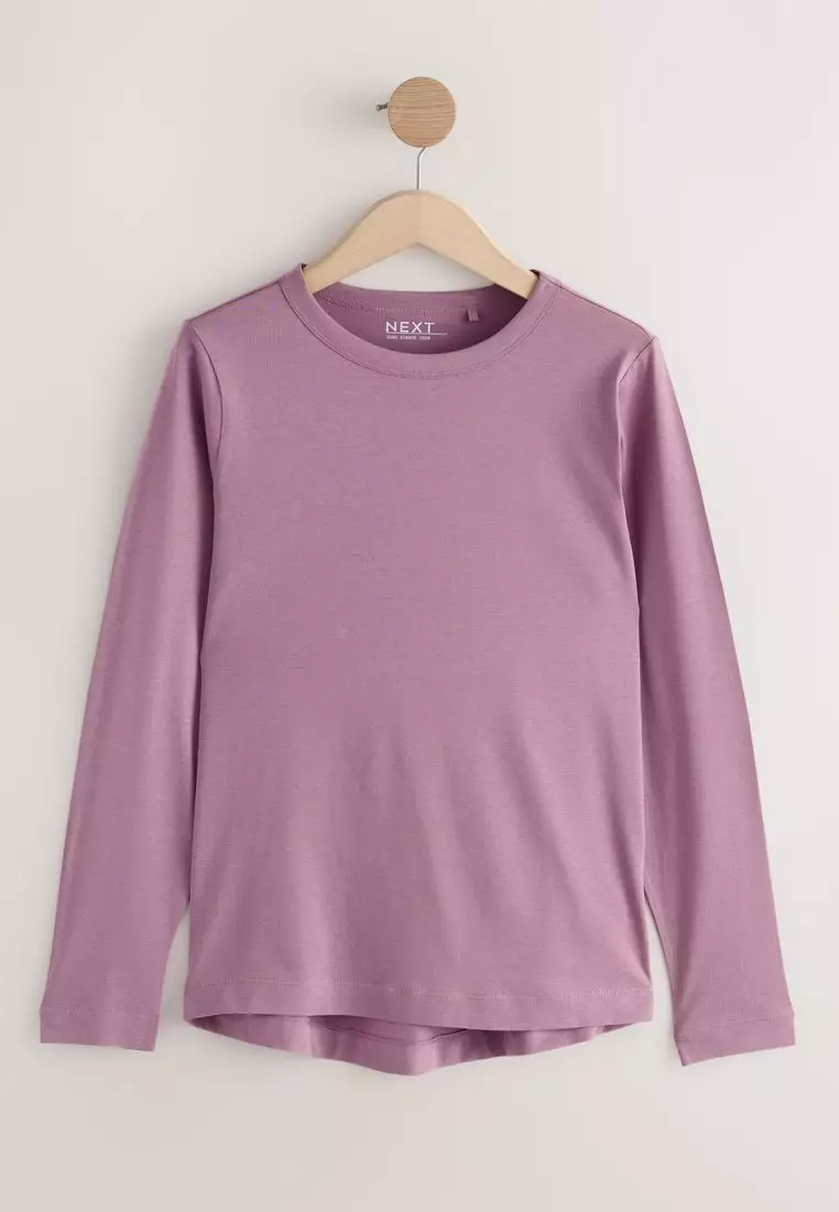 100% Cotton Long Sleeve T-Shirts 5 Pack