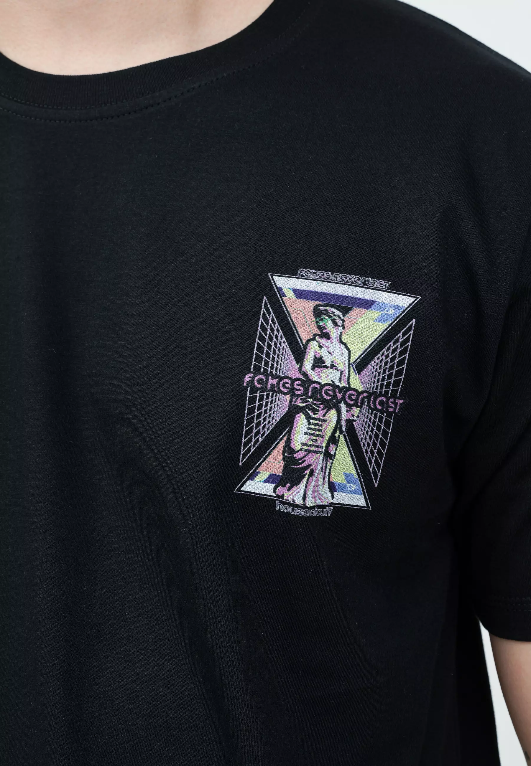 Houseofcuff T-shirt Kaos Hitam Fakes Never Last Tersedia Size S - 4XL