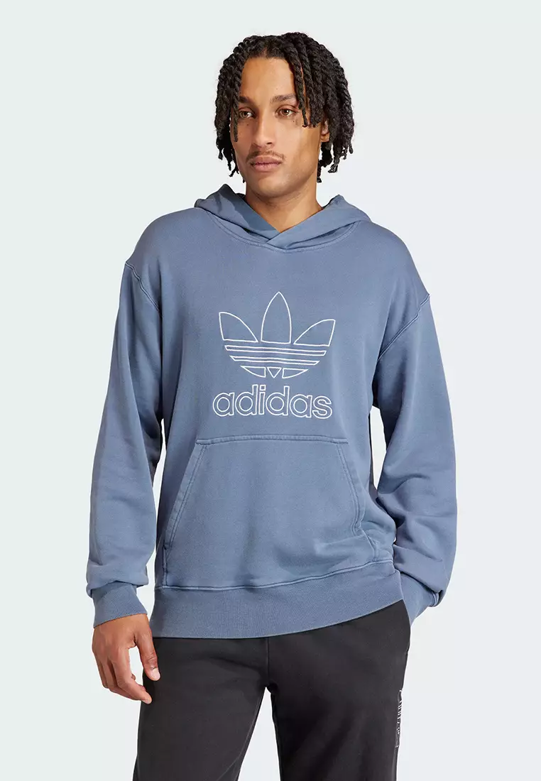 Blue trefoil hoodie online