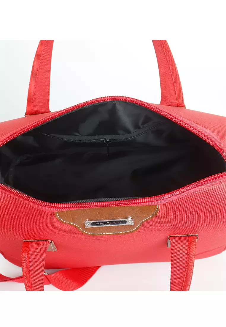 Tas Jinjing - Tote Bag Travel Time 6189 - 14 inch Red