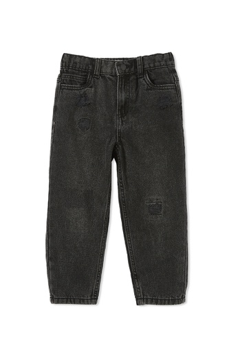 Cotton On Kids black Dad Fit Jeans 9EC32KA881BB77GS_1