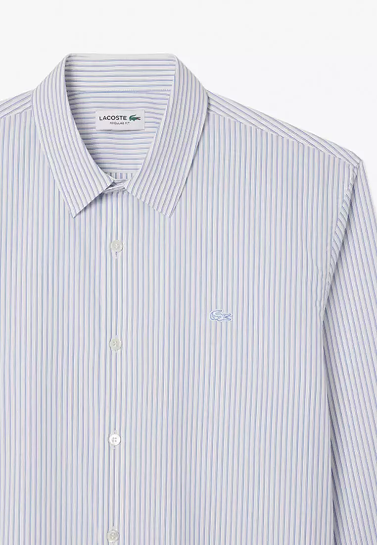 Regular Fit Striped Poplin Shirt