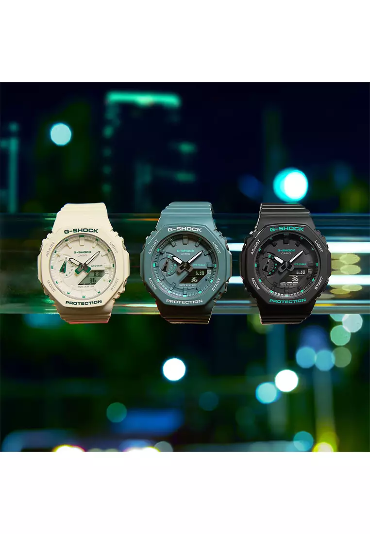 G-Shock - Jam Tangan Analog Digital Wanita - Black - Resin Strap - GMA-S2100GA-1A