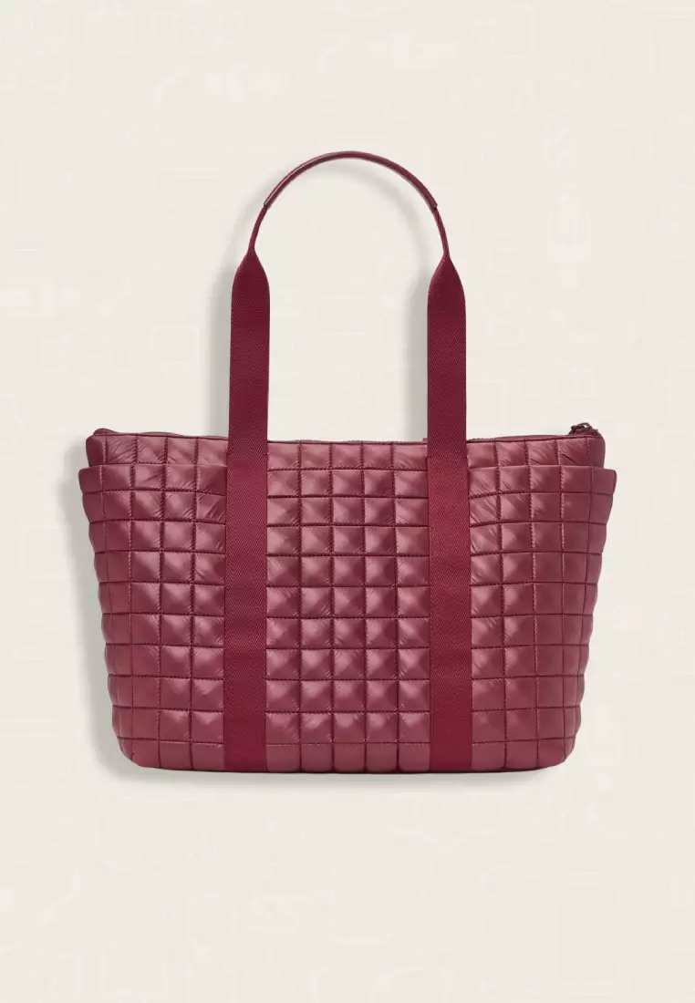 Kate Spade Camden Quilted Extra Large Tote Blackberry Preserves