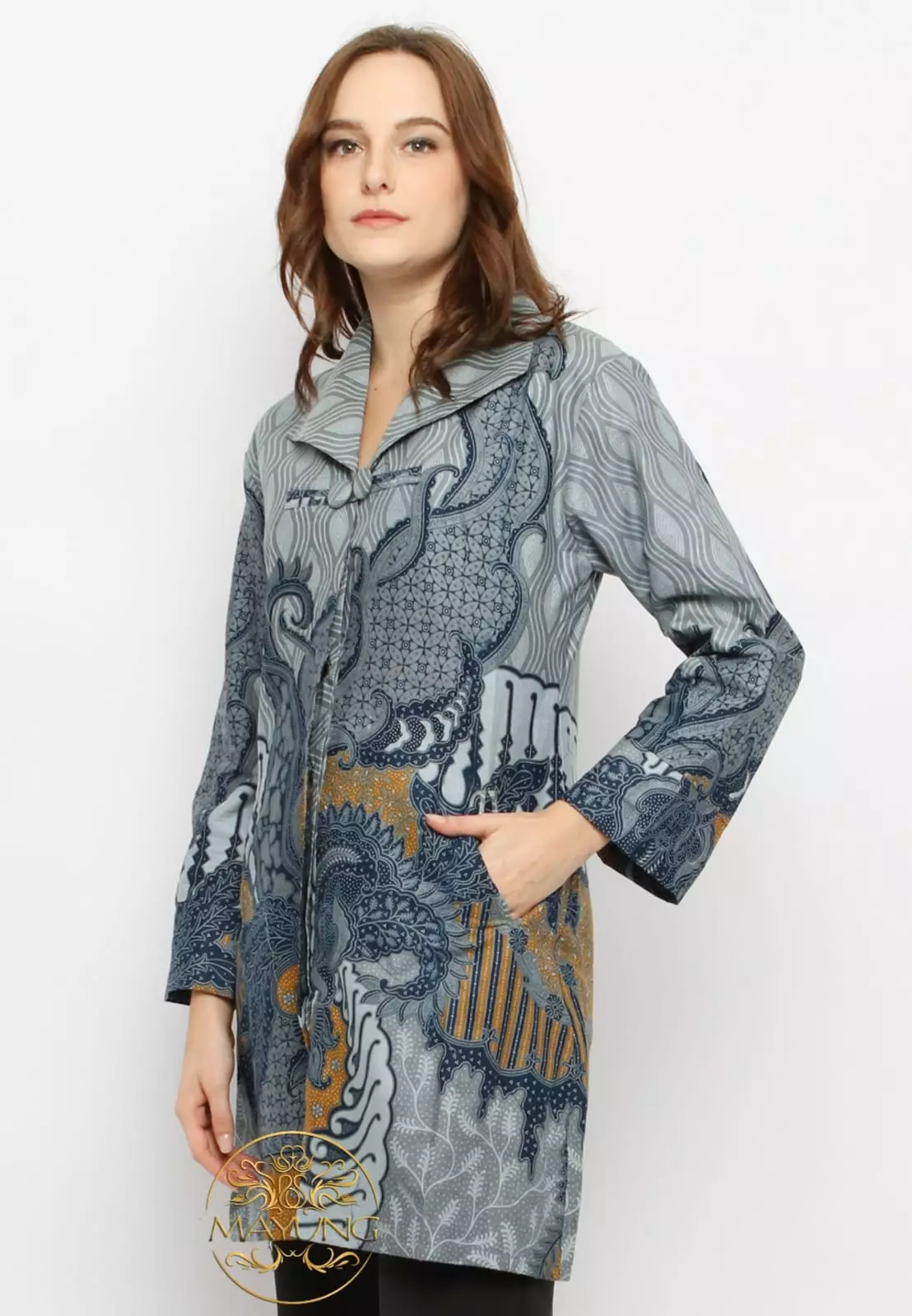 Tunik Batik Sakra Biru Premium