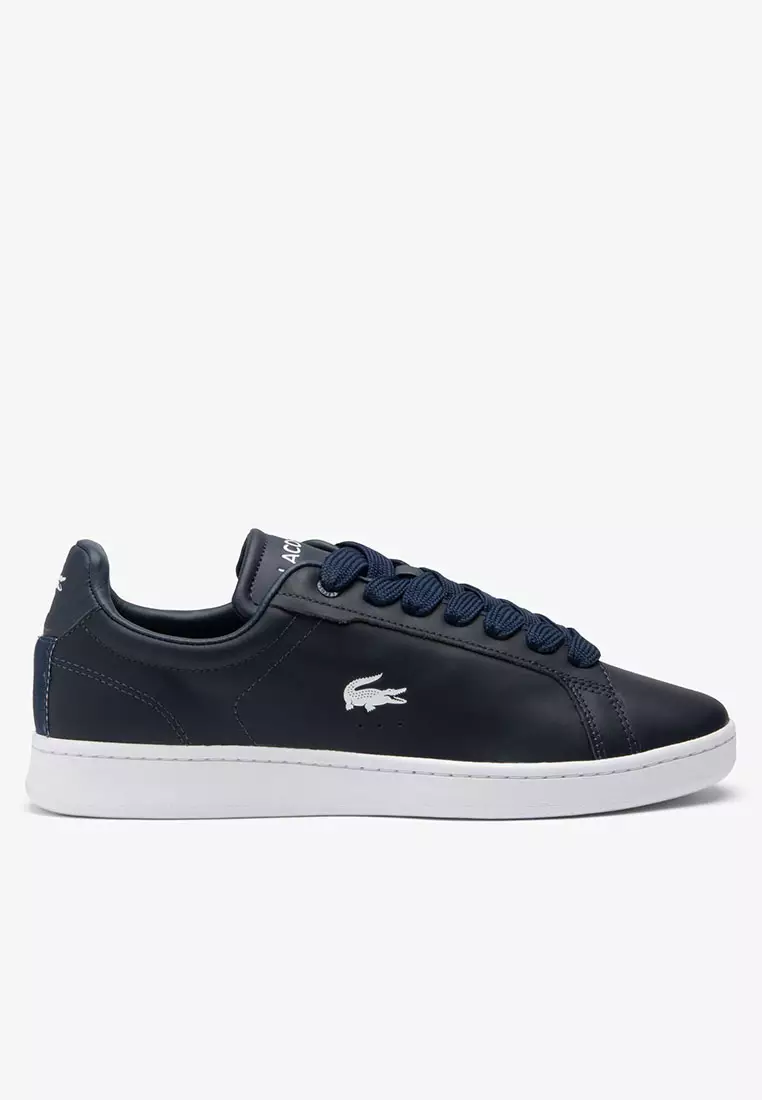 Mens black lacoste trainers sale clearance