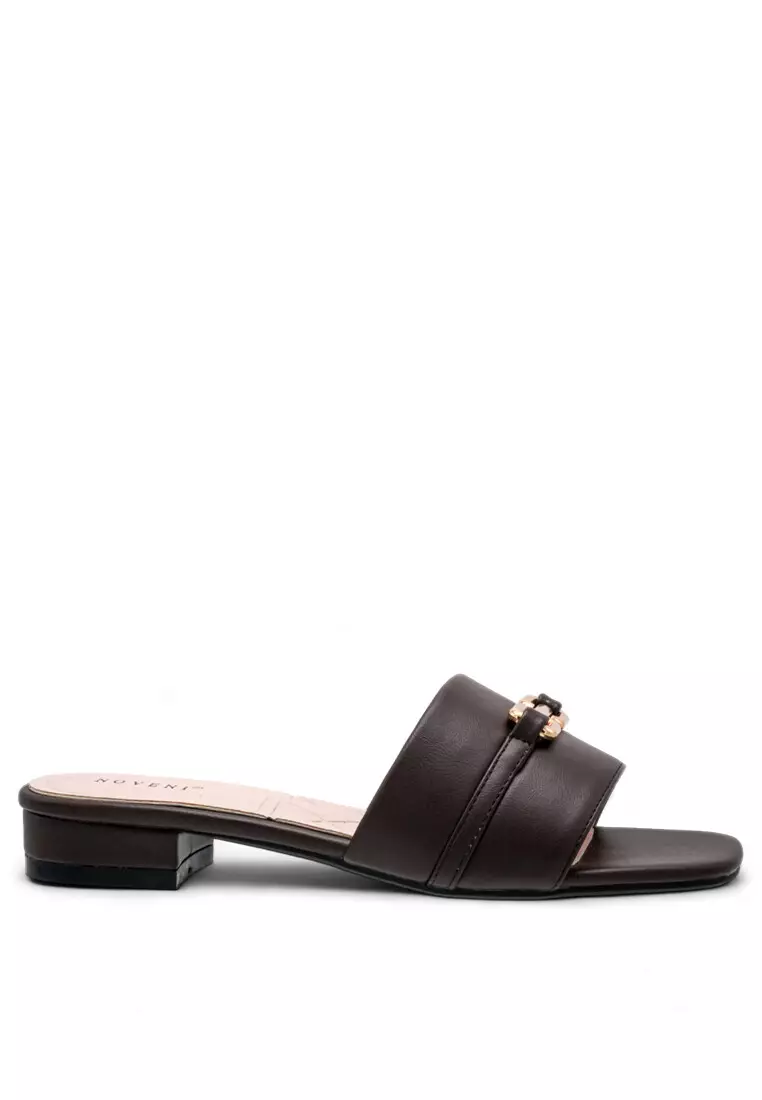 Noveni Women Slip On Faux Leather Fashion Heels - 240370214