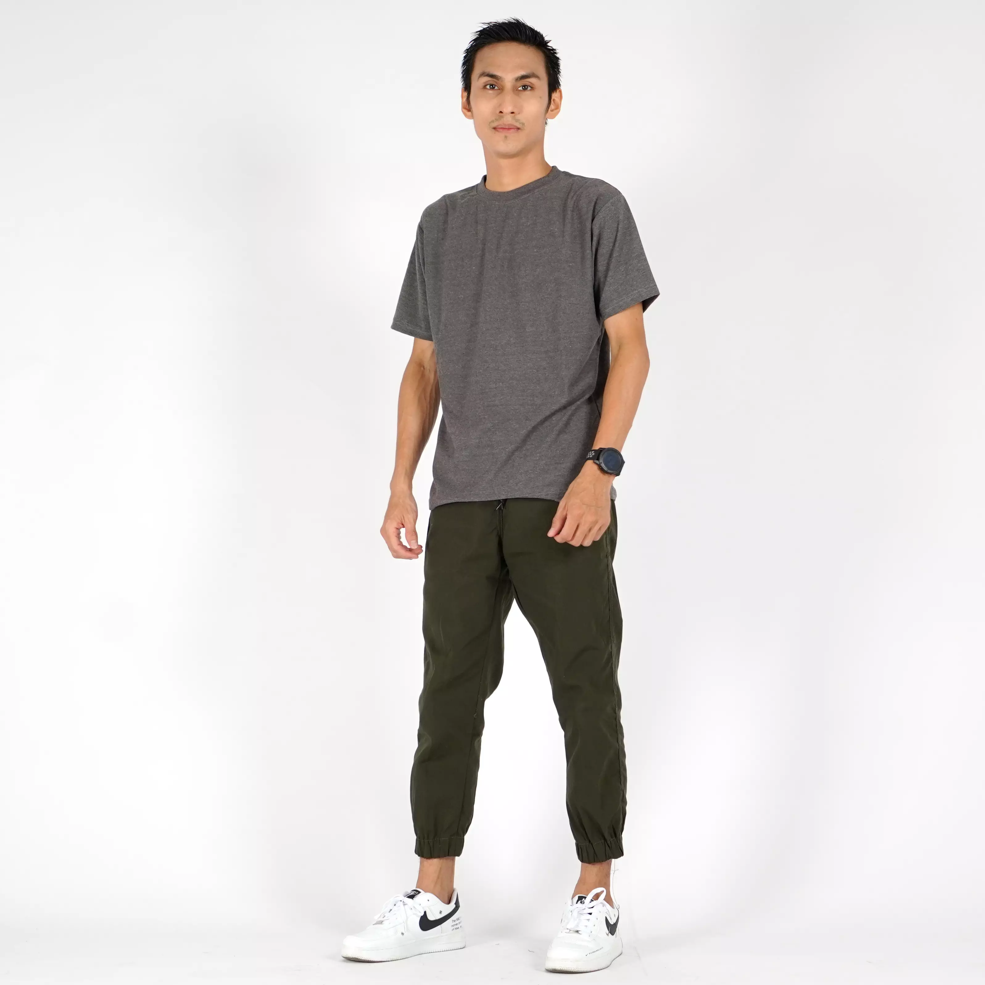 OKECHUKU Ichsan Celana Sirwal Jogger Pangsi 3/4 Slimfit Fashion Casual Pria