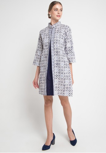 Jual Batik  Aksen Tropis Azkia Dress  Original ZALORA  