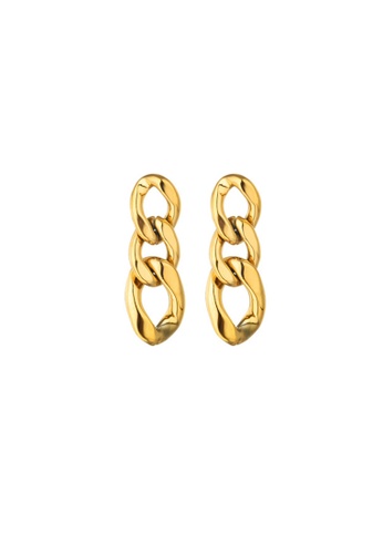 CELOVIS gold CELOVIS - Tori Three Link Chain Drop Earring in Gold 2602DAC1F876B0GS_1