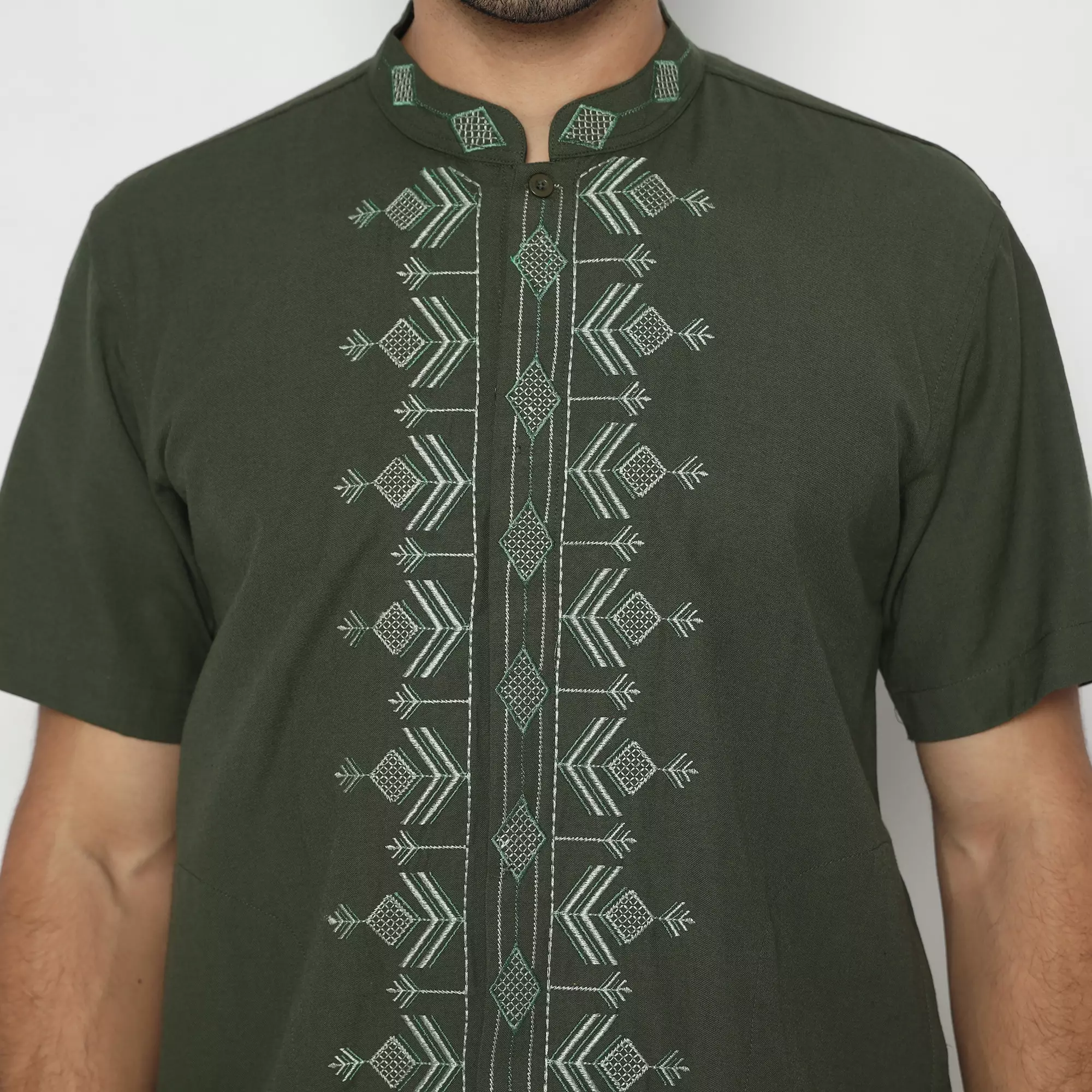 Platini Kemeja Pria Koko Shanghai Lengan Pendek Katun 031013