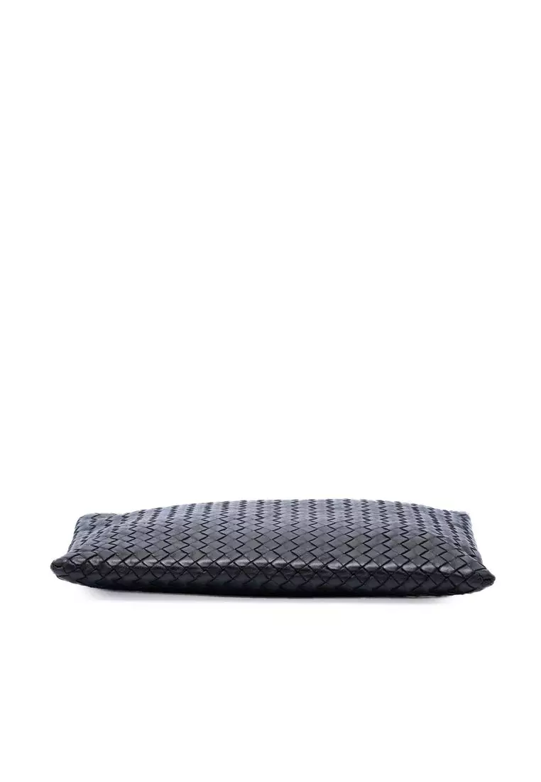 Pre-Loved Bottega Veneta Nappa Intrecciato Clutch
