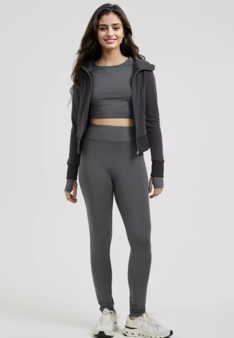 Sport Activ Yoga Long Sleeve Crop Top Women Activewear