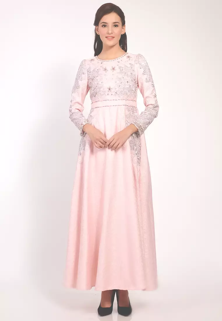 Chamoniq Gamis Brokat Jacquard