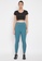 Clovia blue Clovia Snug Fit Active Ankle-Length Tights in Blue CCBA0AA5231696GS_1