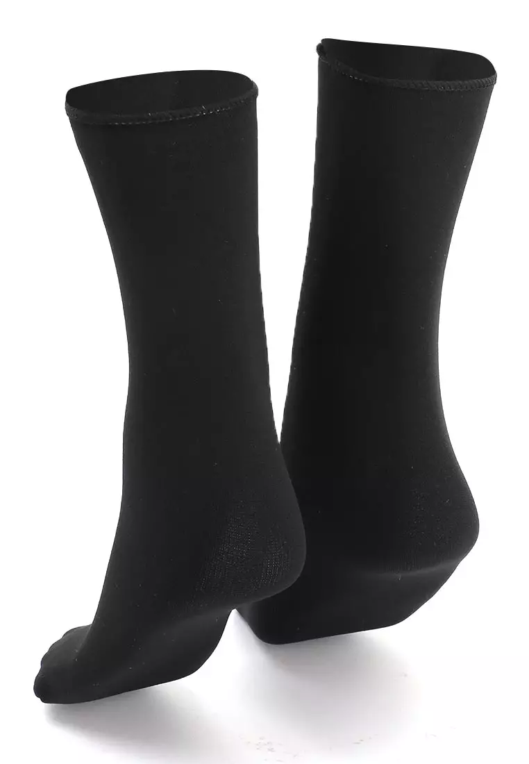 Seish Kaos Kaki Pria Wanita Snow Socks Casual Footwear Material Wool ORIGINAL - Black