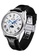 WULF 黑色 Wulf Lycan Silver and Black Leather Watch 32830ACB7F2427GS_2