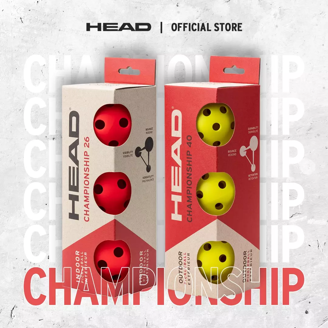 HEAD Pickleball Balls 3B Championship 40 557020 - Bola Pickleball