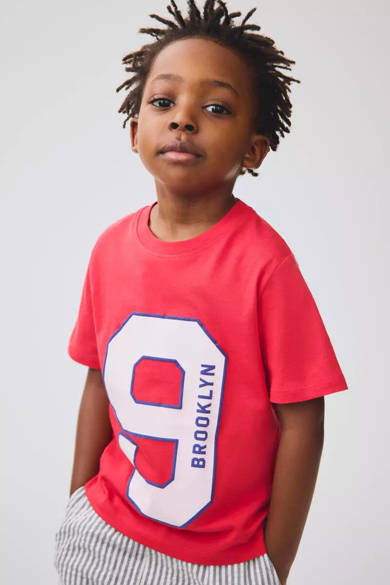 Printed cotton T-shirt