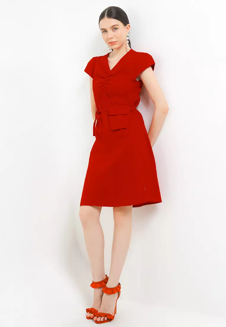 Mini Dress Lengan Pendek -  Nena Dresses