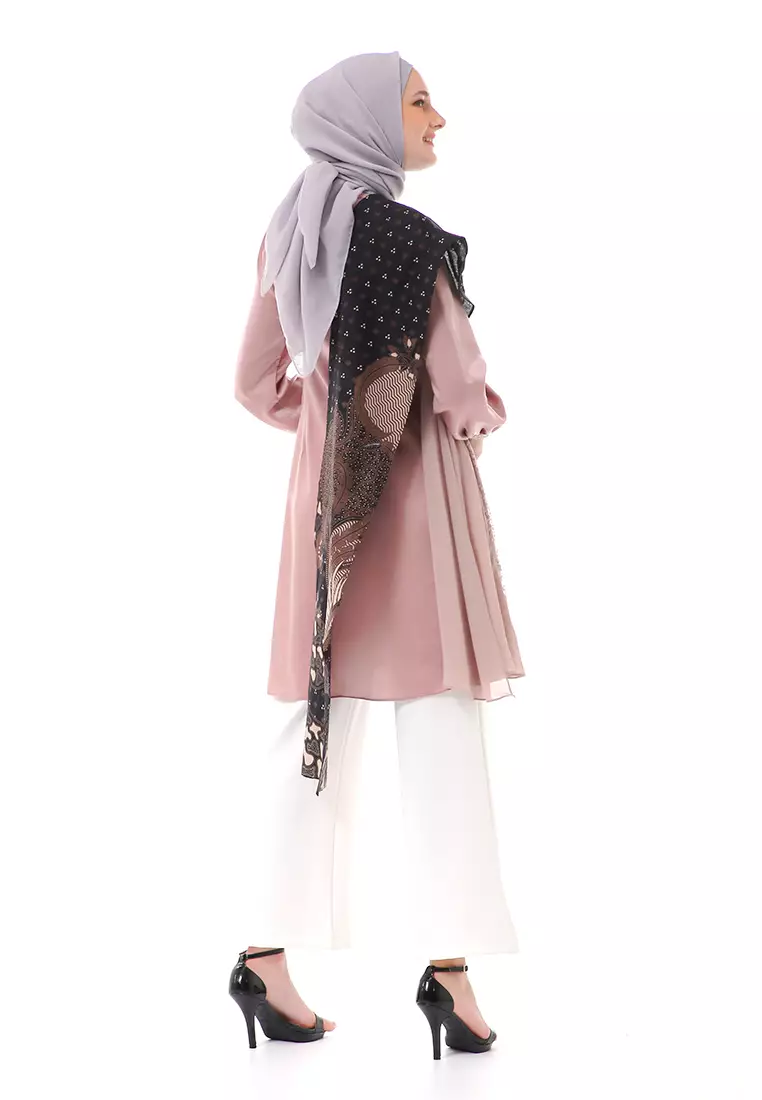 Yuvika Tunik Couple Long Sleeve Atasan Premium Quality - Brownie