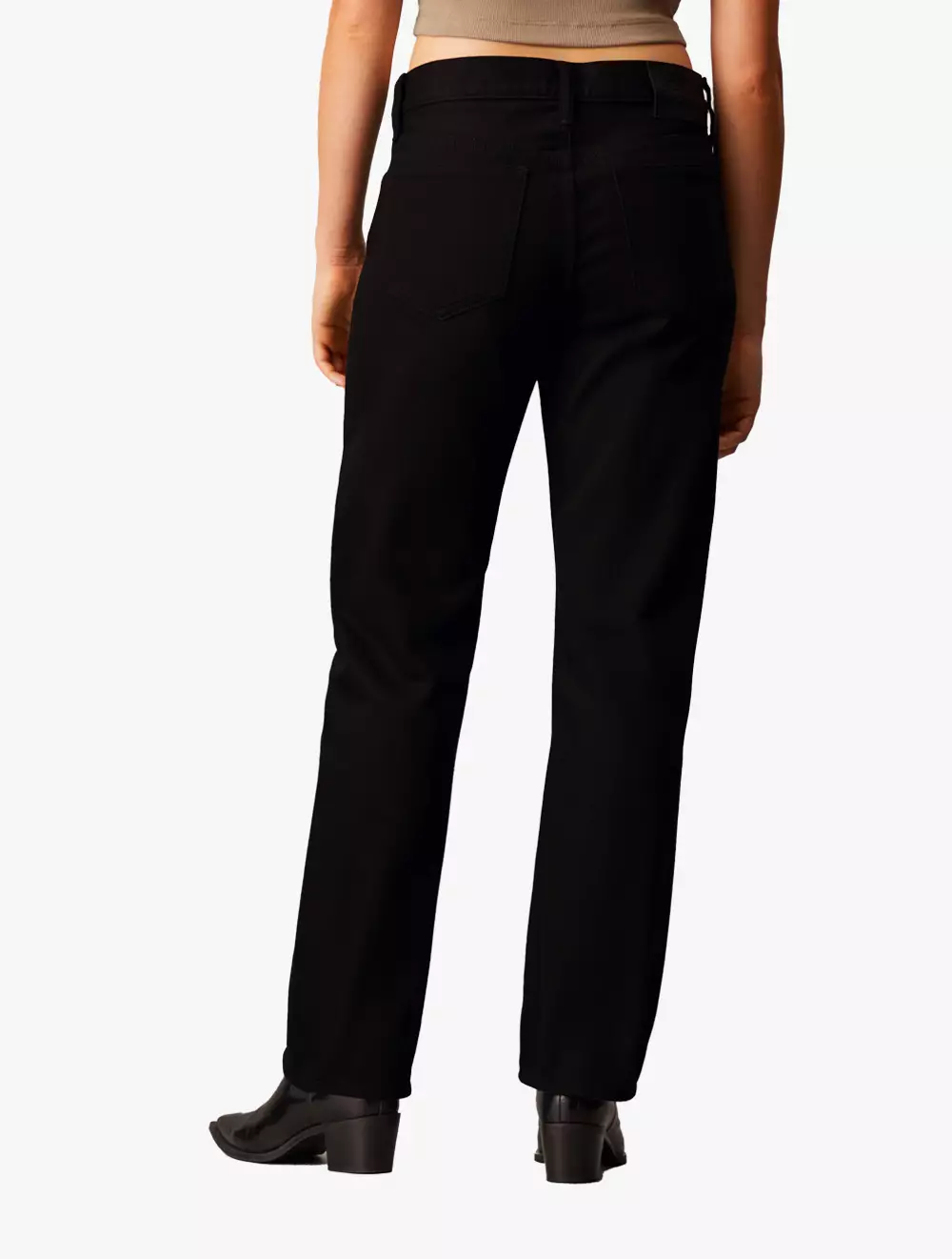 Calvin Klein Jeans - Forever Black Low Rise Straight Jeans - Black - black