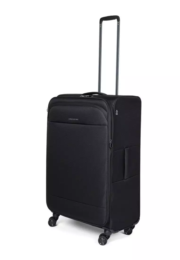 Crossing RECO Recycled Lightweight Soft Case Large Luggage T30 - Black