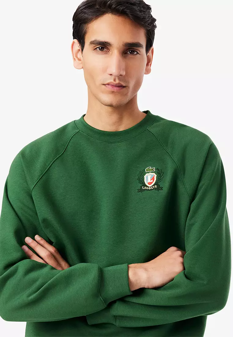 French Made Embroidered Shield Sweatshirt