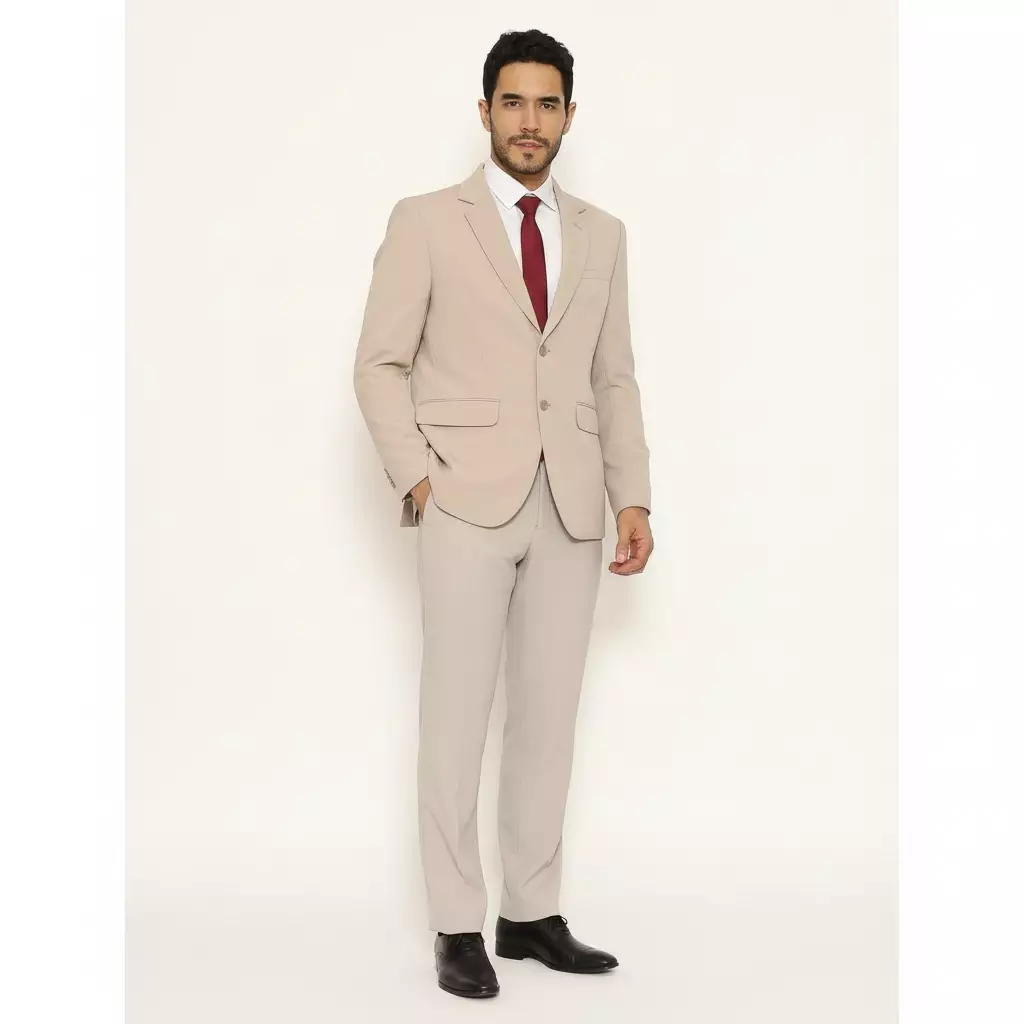 Lawell Jas Pria – PROM Series Warna Cream | Premium Stretch