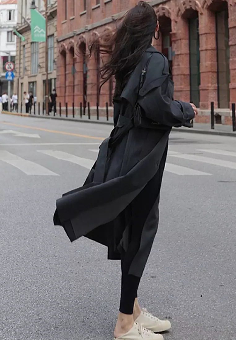 Long on sale drape coat