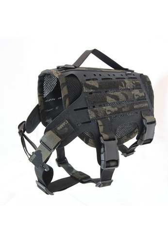 Kiloninerpets black and multi (MEDIUM) M4 Tactical MOLLE Vest Laser Cut 4EE42ESE0F1B81GS_1