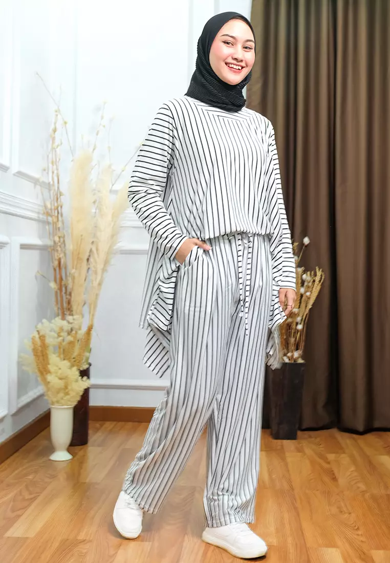 Oneset Simple Pants Bigstripes